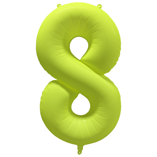 Palloncino 8 anni Neon Giallo Vuoto 86cm