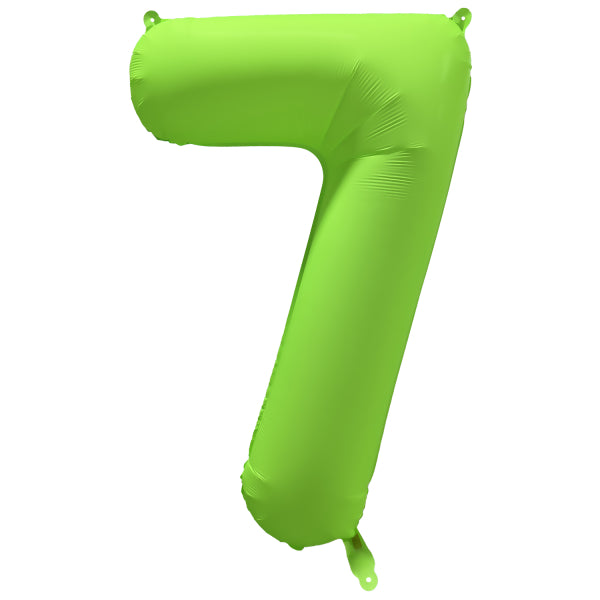 Palloncino 7 anni verde neon vuoto 86 cm