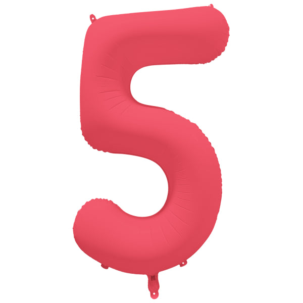 Palloncino a 5 anni rosso neon vuoto 86 cm