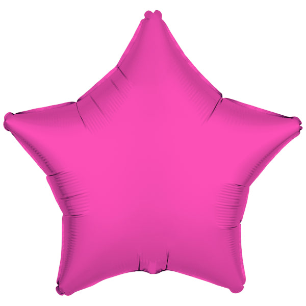 Palloncino ad elio Star Rosa Neon Vuoto 48cm