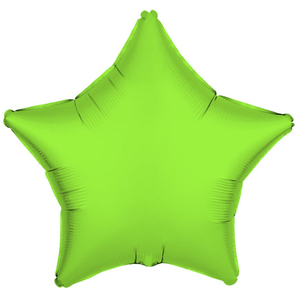Palloncino ad elio Star verde neon vuoto 48 cm