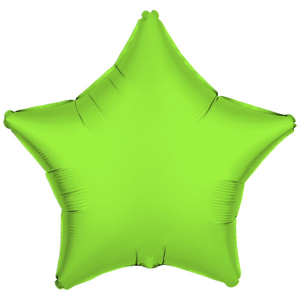 Palloncino ad elio Star verde neon vuoto 48 cm