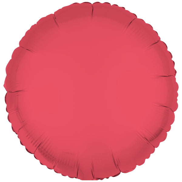Palloncino a elio rosso neon vuoto 43 cm