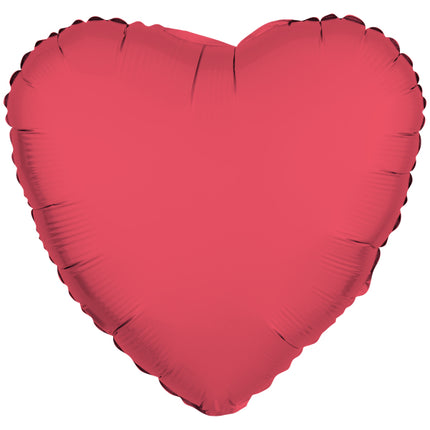 Palloncino a elio cuore rosso vuoto 43 cm