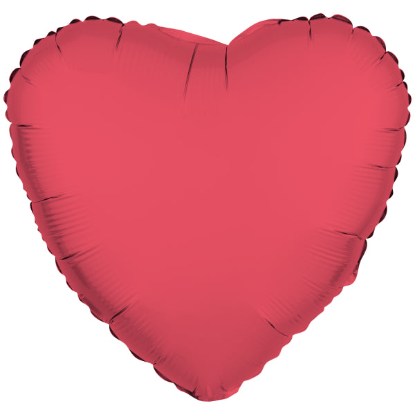 Palloncino a elio cuore rosso vuoto 43 cm
