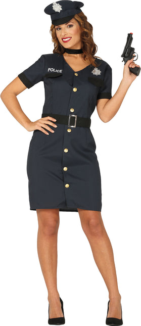 Tuta della polizia da donna blu