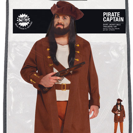 Costume da pirata marrone