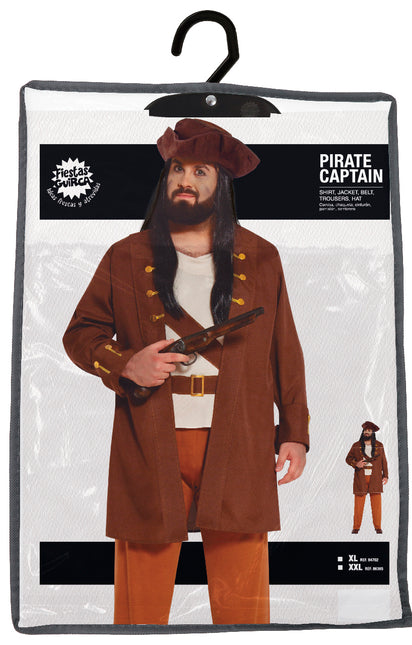 Costume da pirata marrone