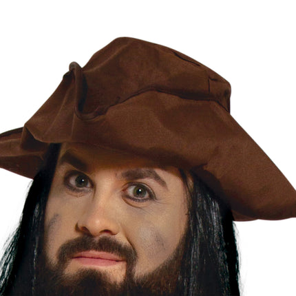 Costume da pirata marrone