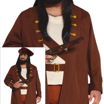 Costume da pirata marrone