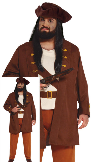 Costume da pirata marrone