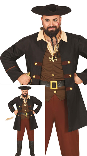 Abito Pirata Uomo Marrone