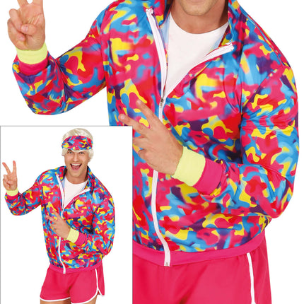 Costume Neon 80S colorato da uomo