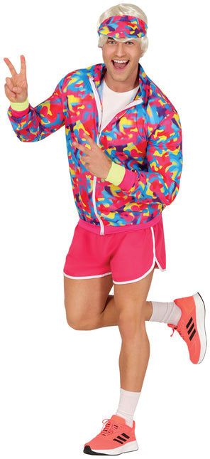 Costume Neon 80S colorato da uomo