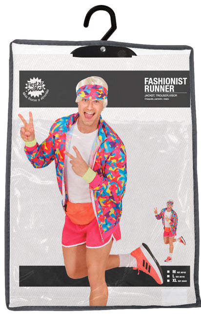 Costume Neon 80S colorato da uomo
