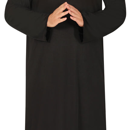 Costume da prete nero da uomo