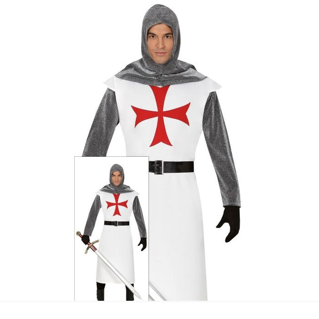 Costume da cavaliere bianco 14/16 anni