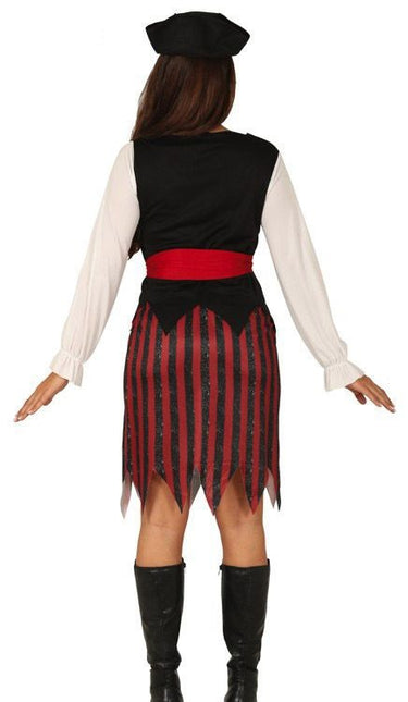 Costume da pirata donna 4 pezzi