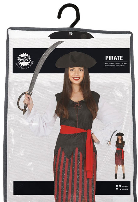 Costume da pirata donna 4 pezzi