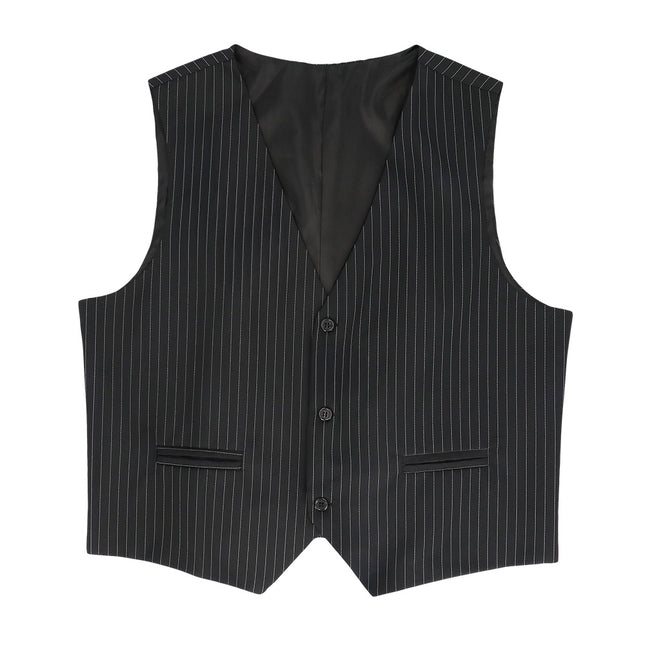 Gilet gessato nero (L/XL)