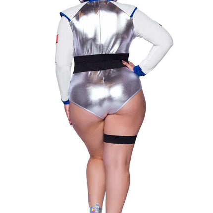 Tuta da astronauta Bianco Argento Donna Body Avenue Leg