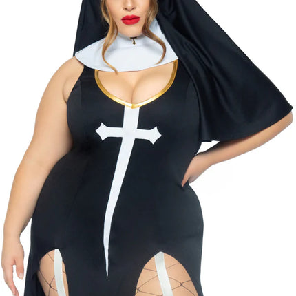 Costume da suora Nero Donna Leg Avenue