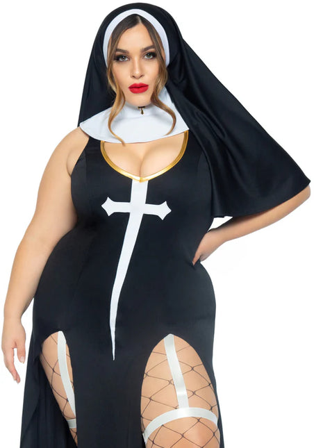 Costume da suora Nero Donna Leg Avenue