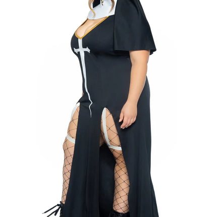 Costume da suora Nero Donna Leg Avenue