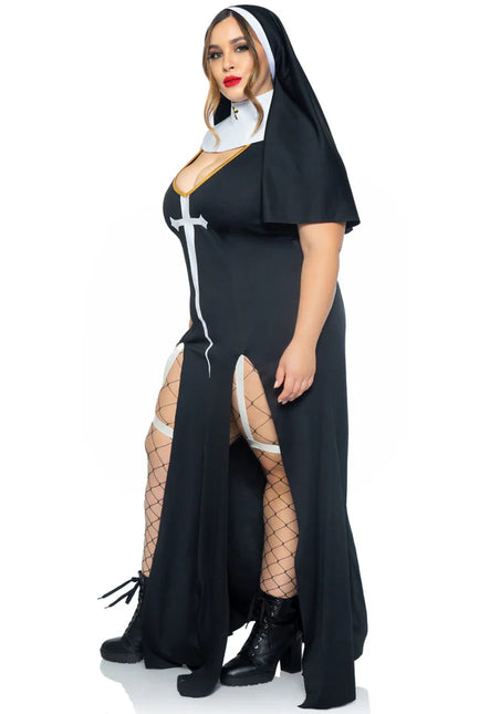 Costume da suora Nero Donna Leg Avenue
