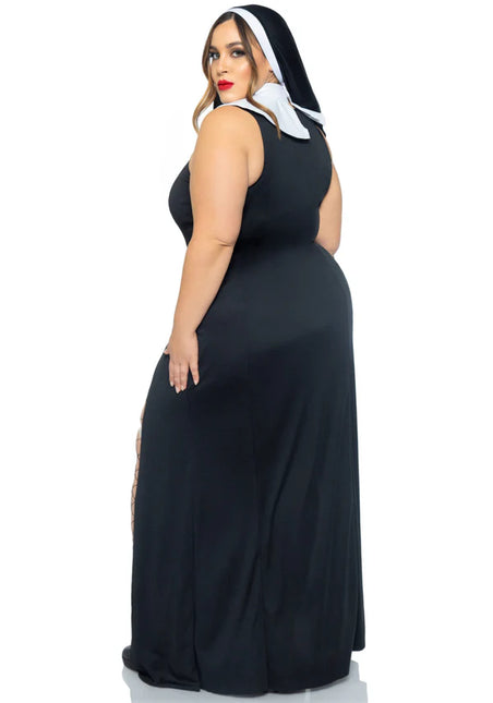 Costume da suora Nero Donna Leg Avenue
