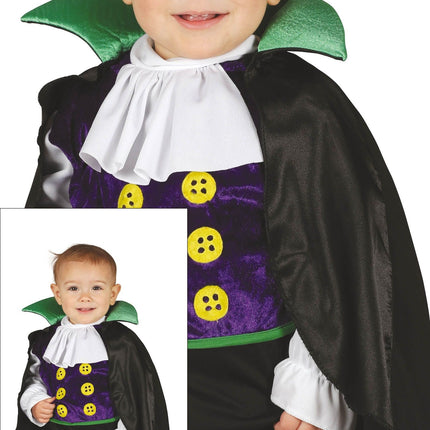 Costume da vampiro per Halloween da bambino nero