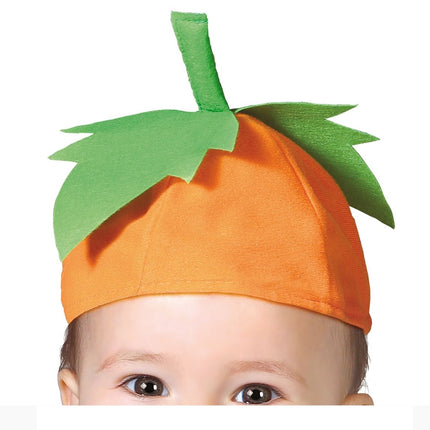 Costume di Halloween da zucca per bambino arancione