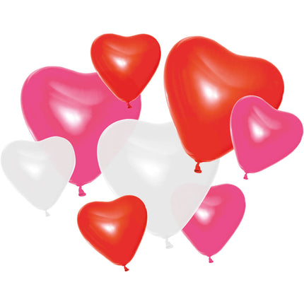 Set di palloncini a forma di cuore - 8 pezzi
