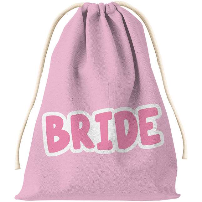 Borsa regalo - Sposa - She Said Yaasss - Poliestere - Rosa