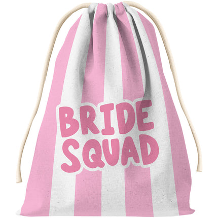 Borsa regalo - Sposa - She Said Yaasss - Poliestere - Rosa/Bianco