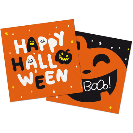 Tovaglioli Halloween - Halloween BoOo! - 33 x 33 cm - 20 pezzi