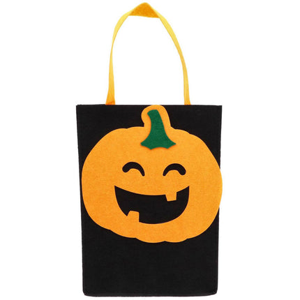 Borsa per dolcetto o scherzetto Zucca di feltro - Halloween BoOo! - 27x20x10 cm