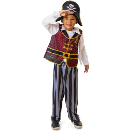 <tc>Folat</tc> Costume da pirata con cappello da pirata Ragazzo