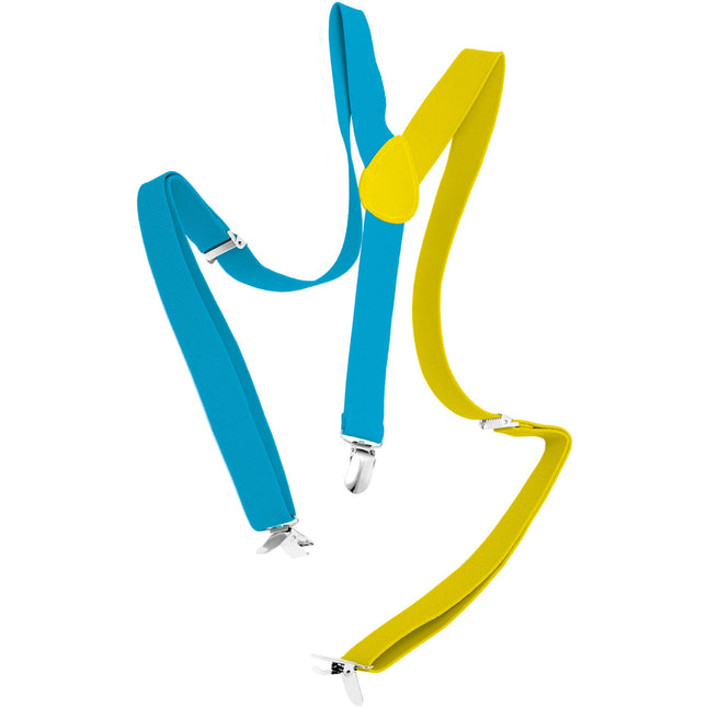 Bretelle Colourblock Blu/Giallo