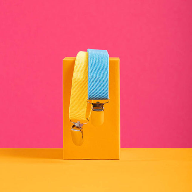 Bretelle Colourblock Blu/Giallo