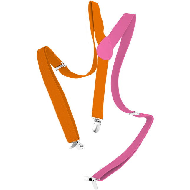 Bretelle Colourblock Arancione/Rosa