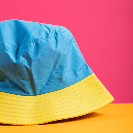 Cappello da pescatore Colorblock Blu/Giallo