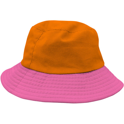 Cappello da pescatore Colorblock Arancione/Rosa