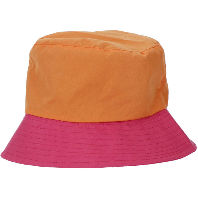 Cappello da pescatore Colorblock Arancione/Rosa