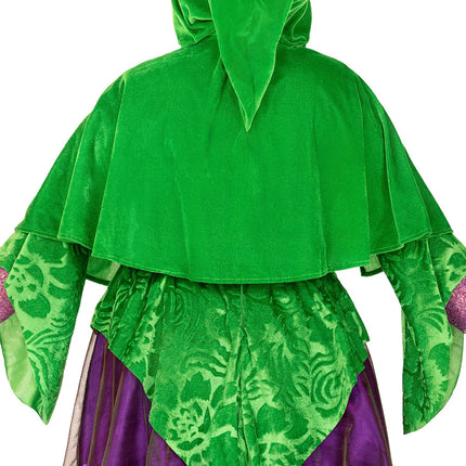 Abito da strega Viola Verde Ladies Leg Avenue
