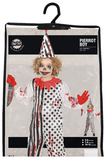 Costume da clown di Halloween per bambino