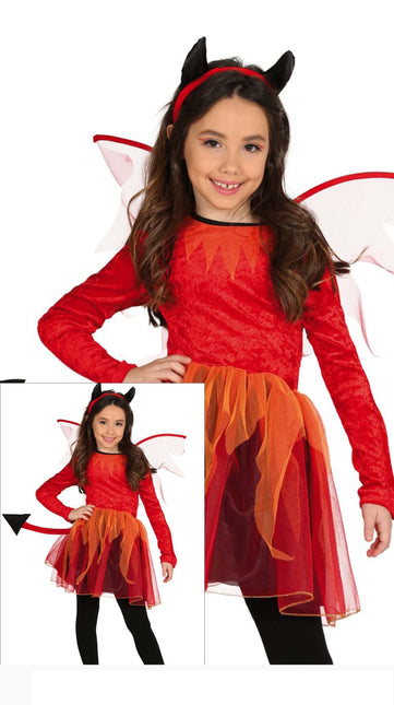 Ragazza con vestito da diavolo