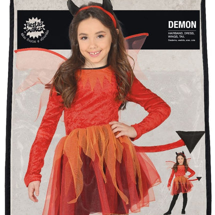 Ragazza con vestito da diavolo