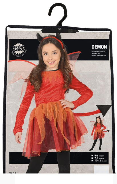 Ragazza con vestito da diavolo