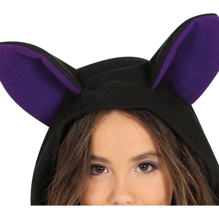 Costume di Halloween da pipistrello ragazza viola